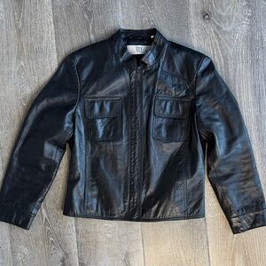 DKNYC Black Leather Jacket SL